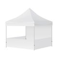 Outdoor display tent mockup isolated